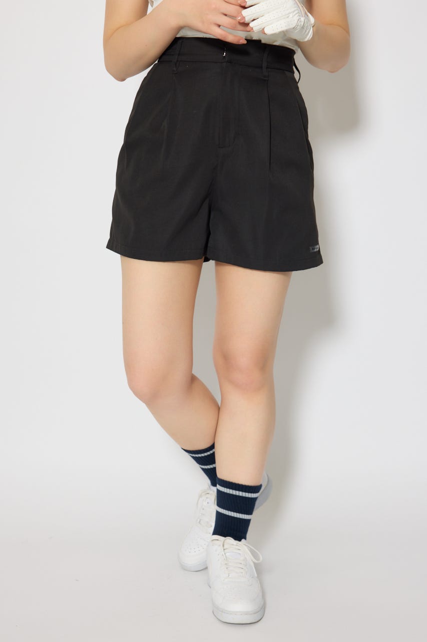 【一部店舗・WEB限定】【RIENDA GOLF】ダブルタックベーシックショートパンツ BLK M