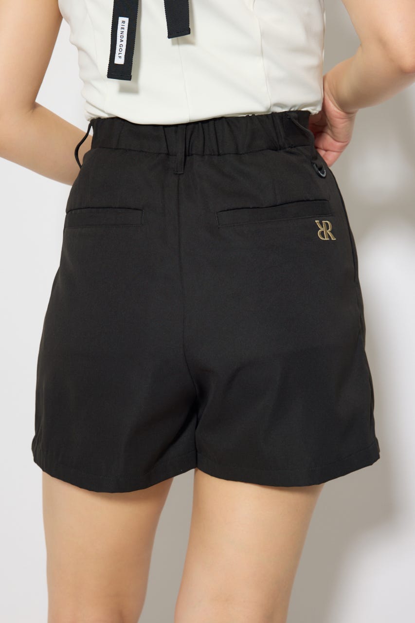 【一部店舗・WEB限定】【RIENDA GOLF】ダブルタックベーシックショートパンツ BLK M