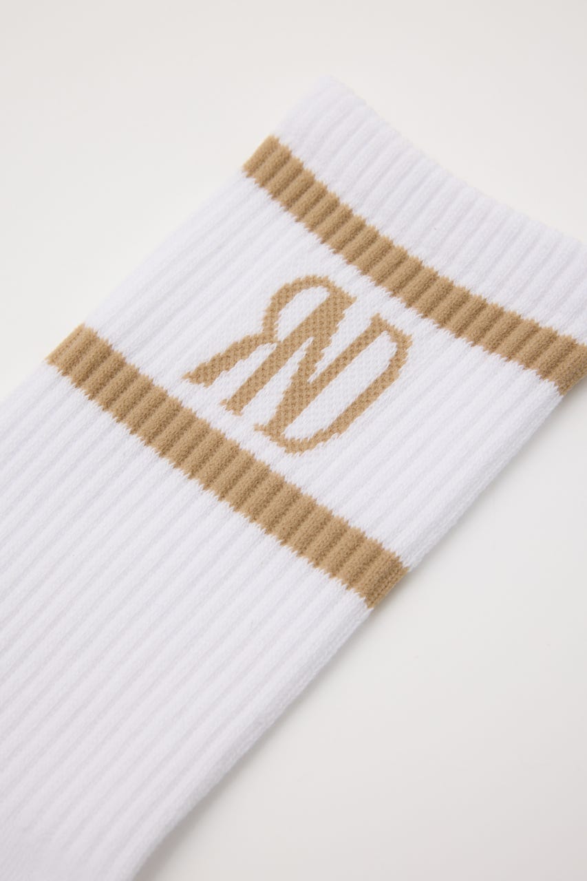 【一部店舗・WEB限定】【RIENDA GOLF】バイカラーRNDロゴソックス WHT FREE
