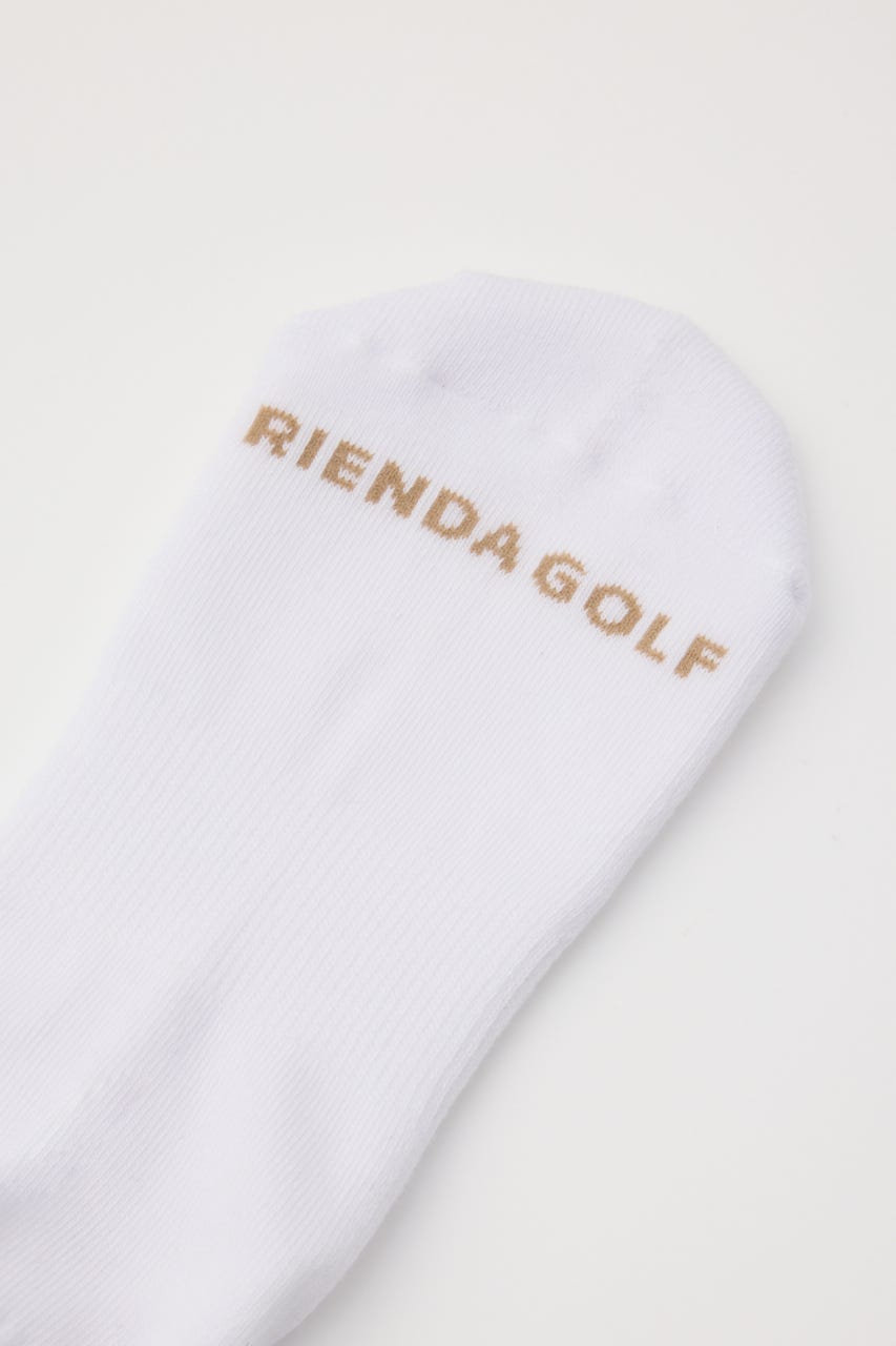 【一部店舗・WEB限定】【RIENDA GOLF】バイカラーRNDロゴソックス WHT FREE