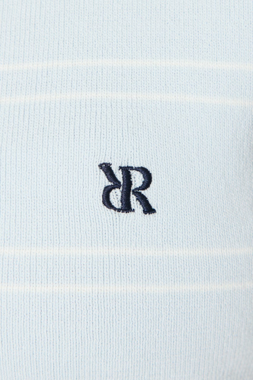 【一部店舗・WEB限定】【RIENDA GOLF】マリンボーダーニットトップス L/BLU M