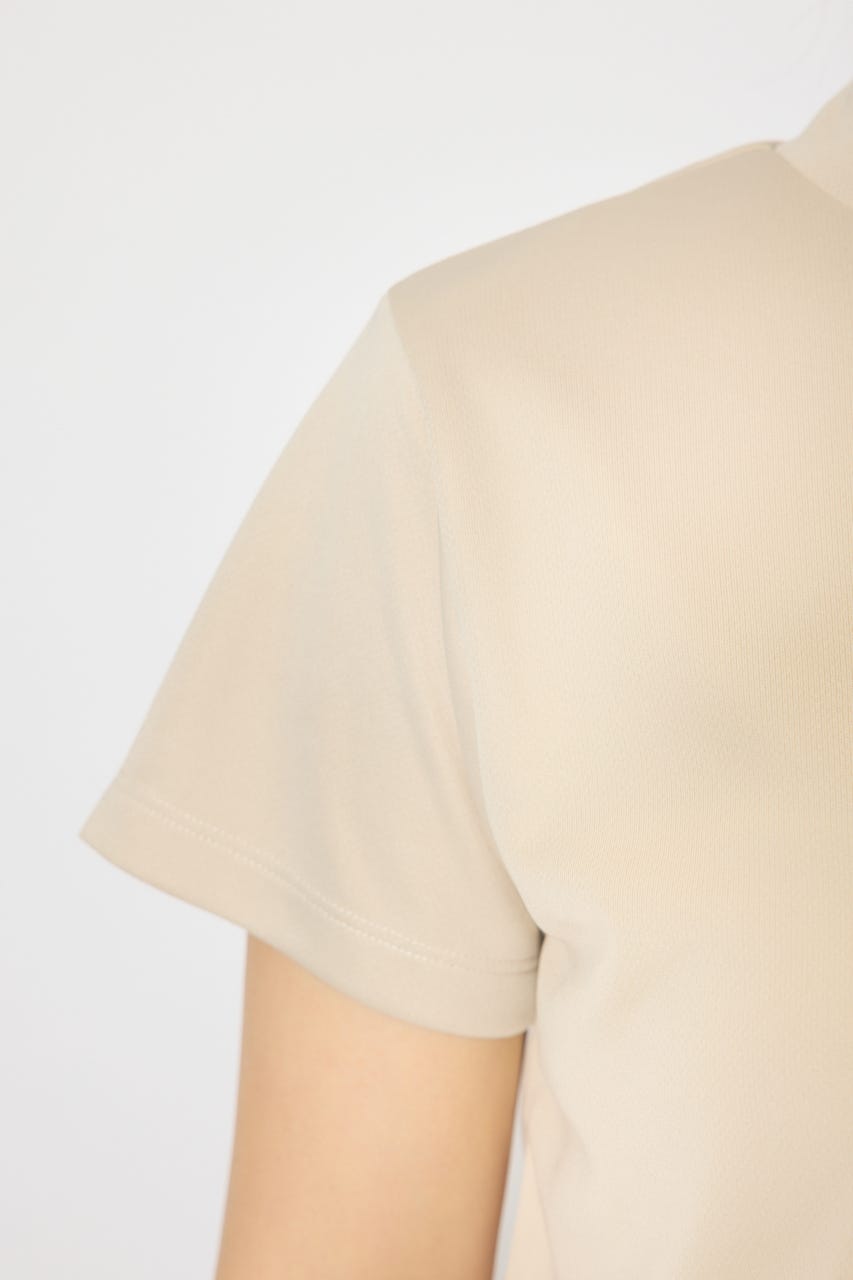 【一部店舗・WEB限定】【RIENDA GOLF】ユニセックスモックネックTシャツ BEG M