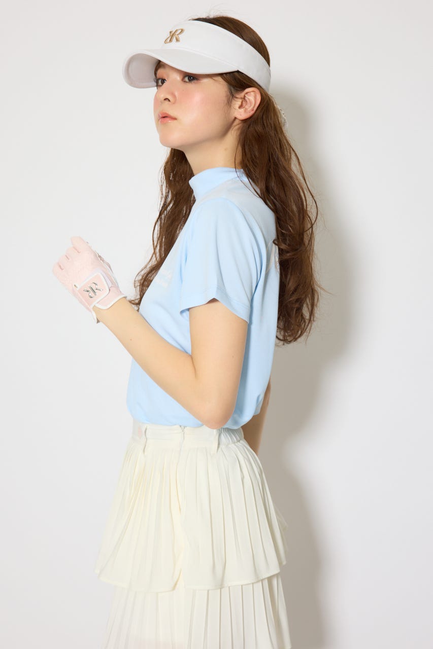 【一部店舗・WEB限定】【RIENDA GOLF】ユニセックスモックネックTシャツ L/BLU S