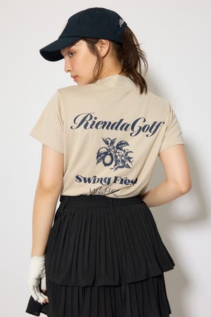 【一部店舗・WEB限定】【RIENDA GOLF】ユニセックスモックネックTシャツ
