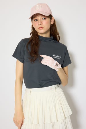【一部店舗・WEB限定】【RIENDA GOLF】ユニセックスモックネックTシャツ