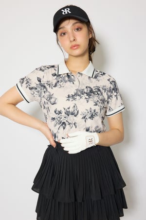 【一部店舗・WEB限定】【RIENDA GOLF】ラインコンパクトポロトップス