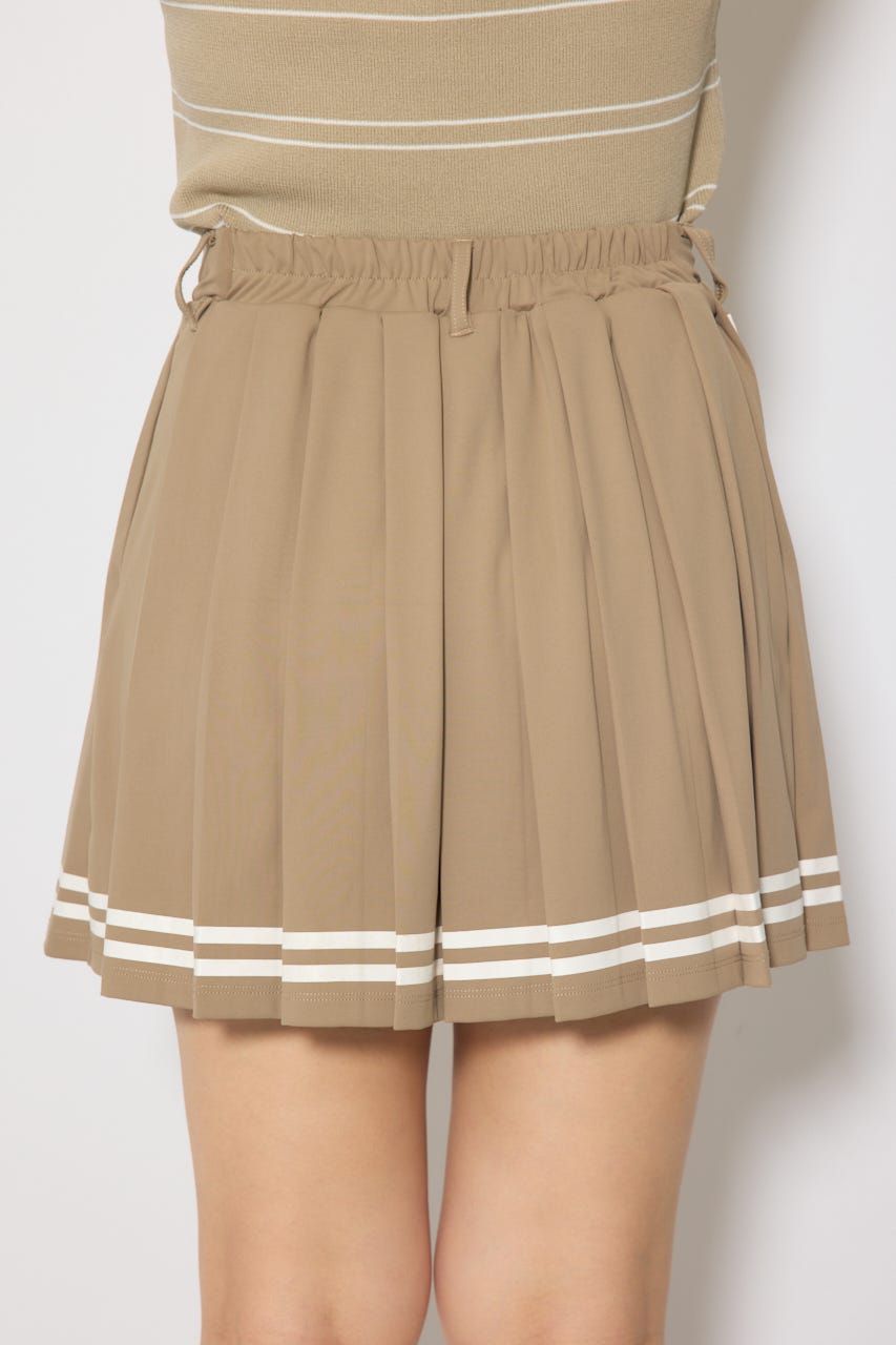 【一部店舗・WEB限定】【RIENDA GOLF】ラインプリーツフレアスカート BEG S