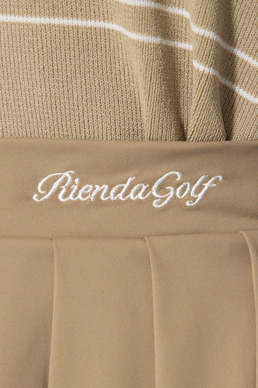 【一部店舗・WEB限定】【RIENDA GOLF】ラインプリーツフレアスカート BEG S
