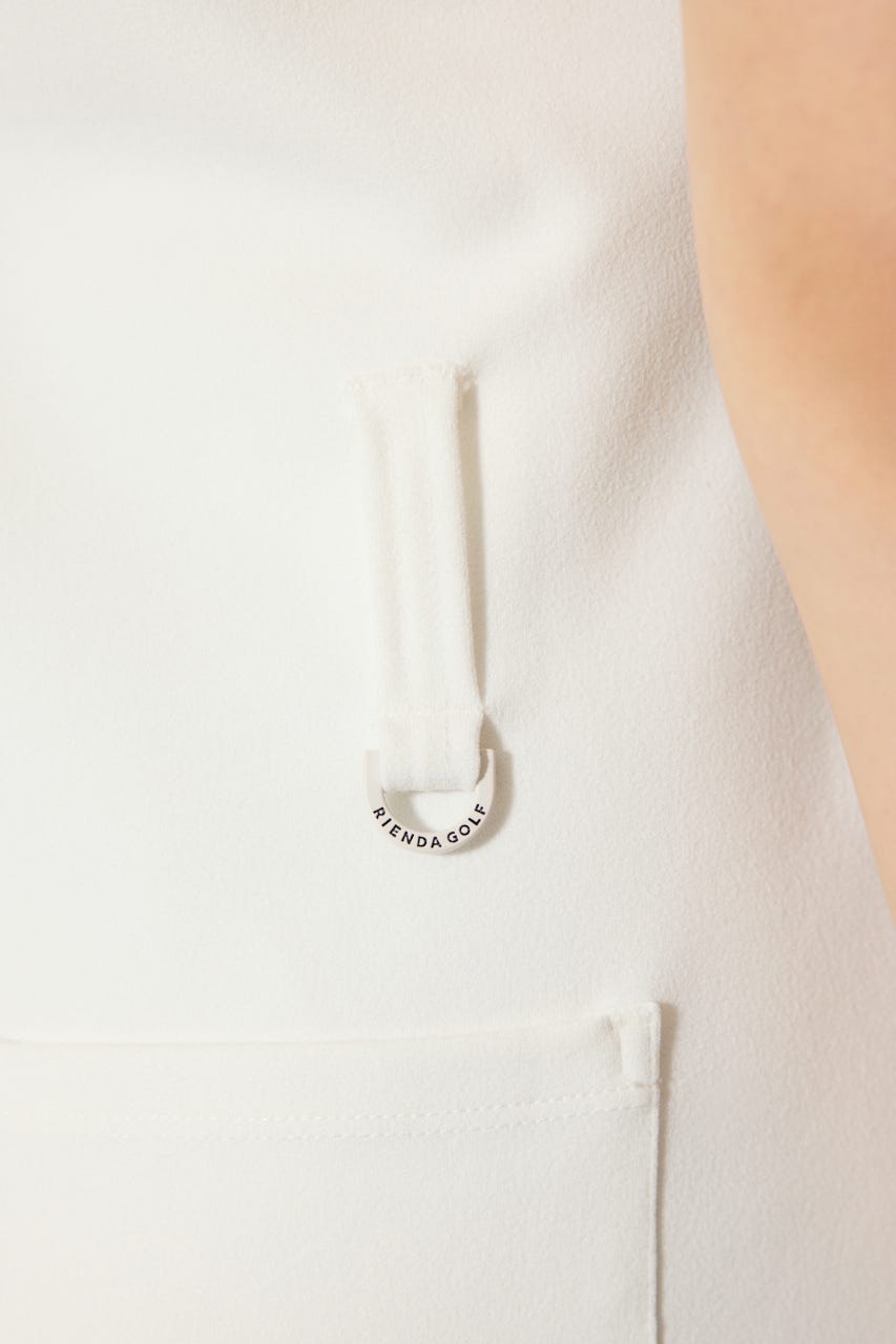 【一部店舗・WEB限定】【RIENDA GOLF】セーラーカラーカットワンピース WHT M