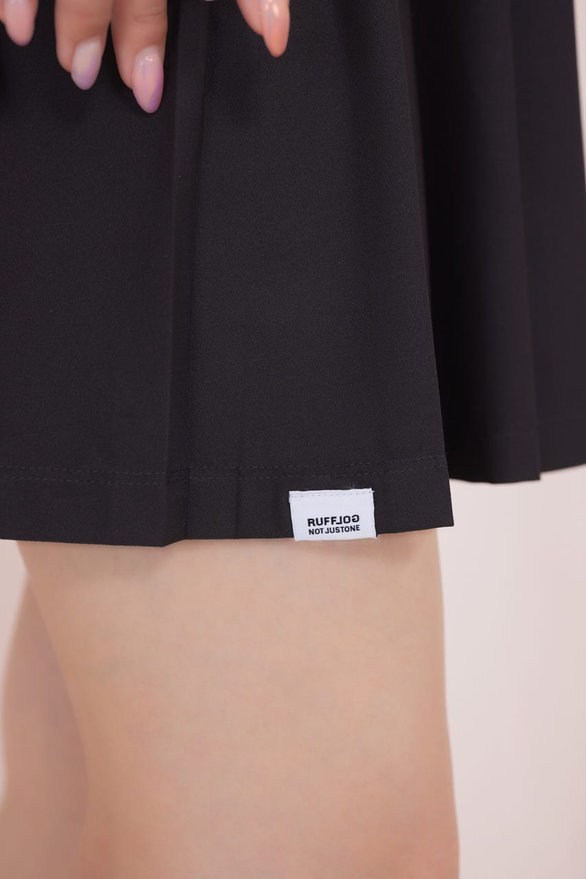 【一部店舗・WEB限定】【RIENDA GOLF】RFLG×RND HAIFZIP PLEATEDカットワンピース BLK M