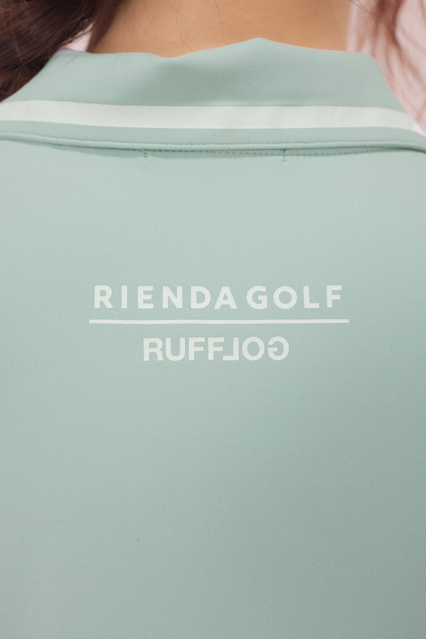 【一部店舗・WEB限定】【RIENDA GOLF】RFLG×RND HAIFZIP PLEATEDカットワンピース MINT M