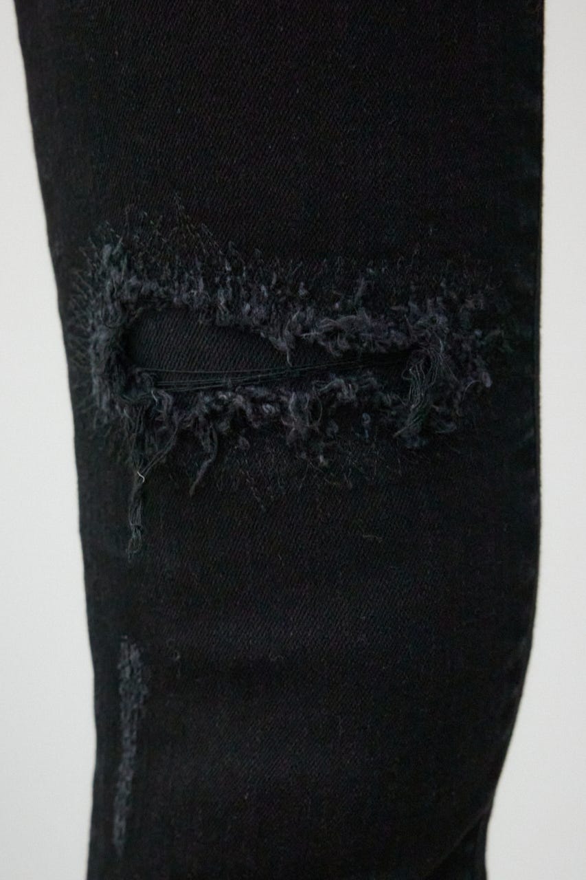 AZUL DENIM リペアスキニーデニム BLK XS