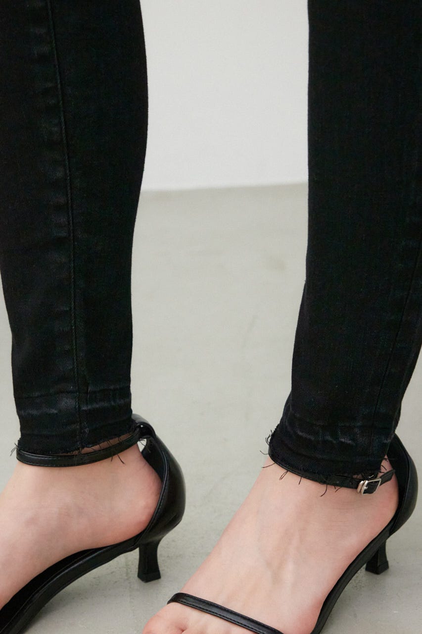 AZUL DENIM リペアスキニーデニム BLK XS