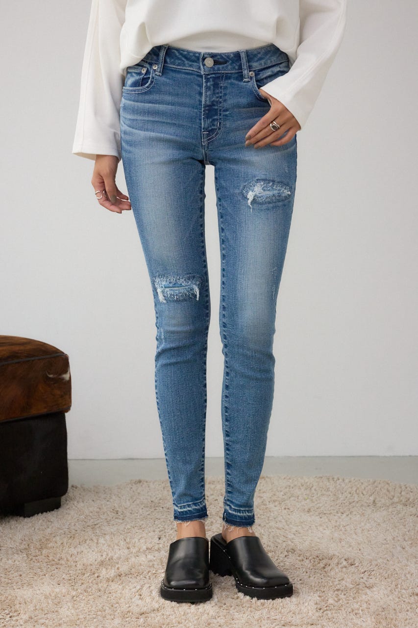 AZUL BY MOUSSY | AZUL DENIM リペアスキニーデニム (スキニー