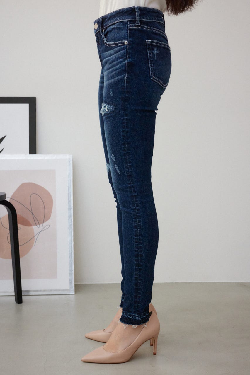 貴重⭐️MOUSSY スキニーデニム ダークブルー MOUSSY moussy originalスキニー ダークブルー -ファッション