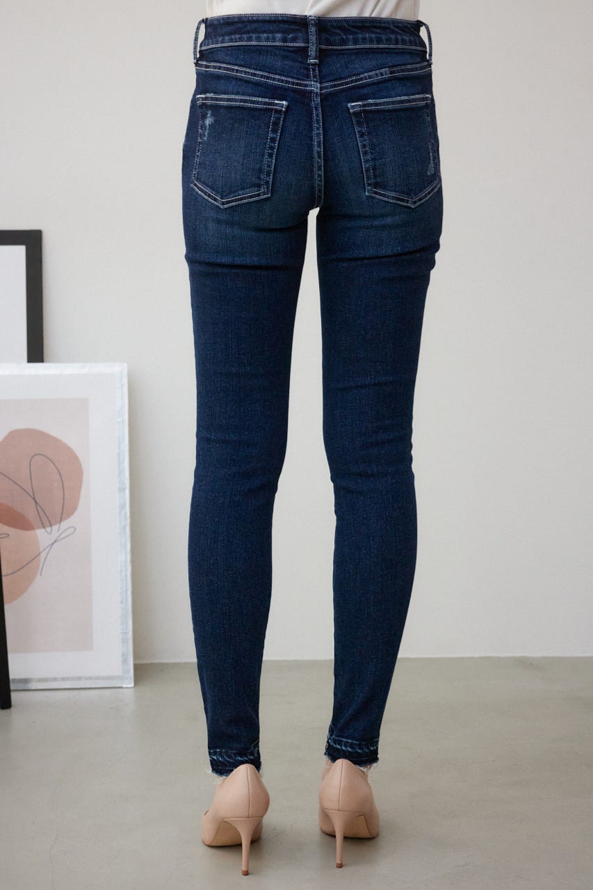 AZUL DENIM リペアスキニーデニム D/BLU L