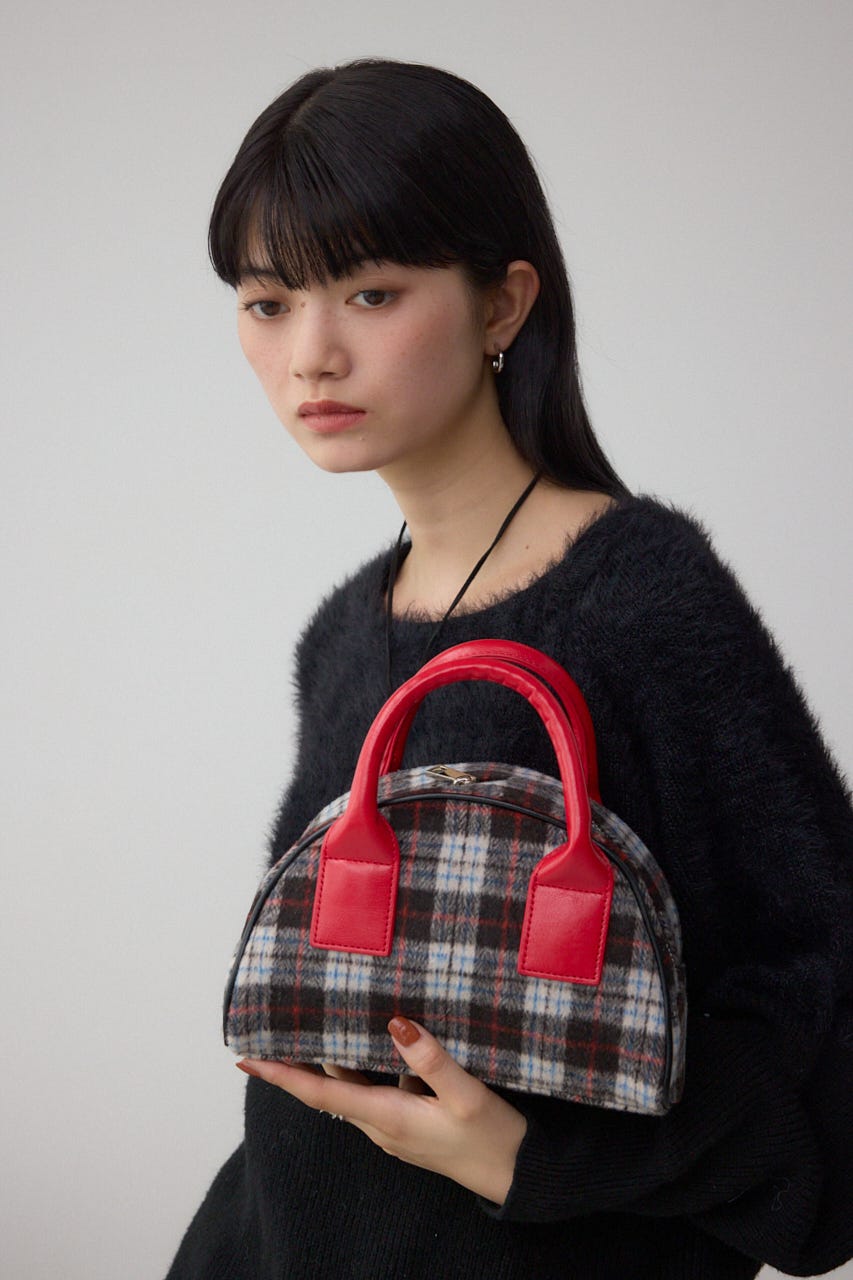 【WEB限定】マイクロミニボストンバッグ 柄BLK FREE