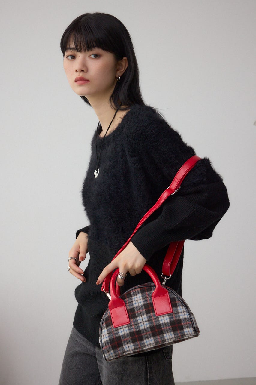 【WEB限定】マイクロミニボストンバッグ 柄BLK FREE