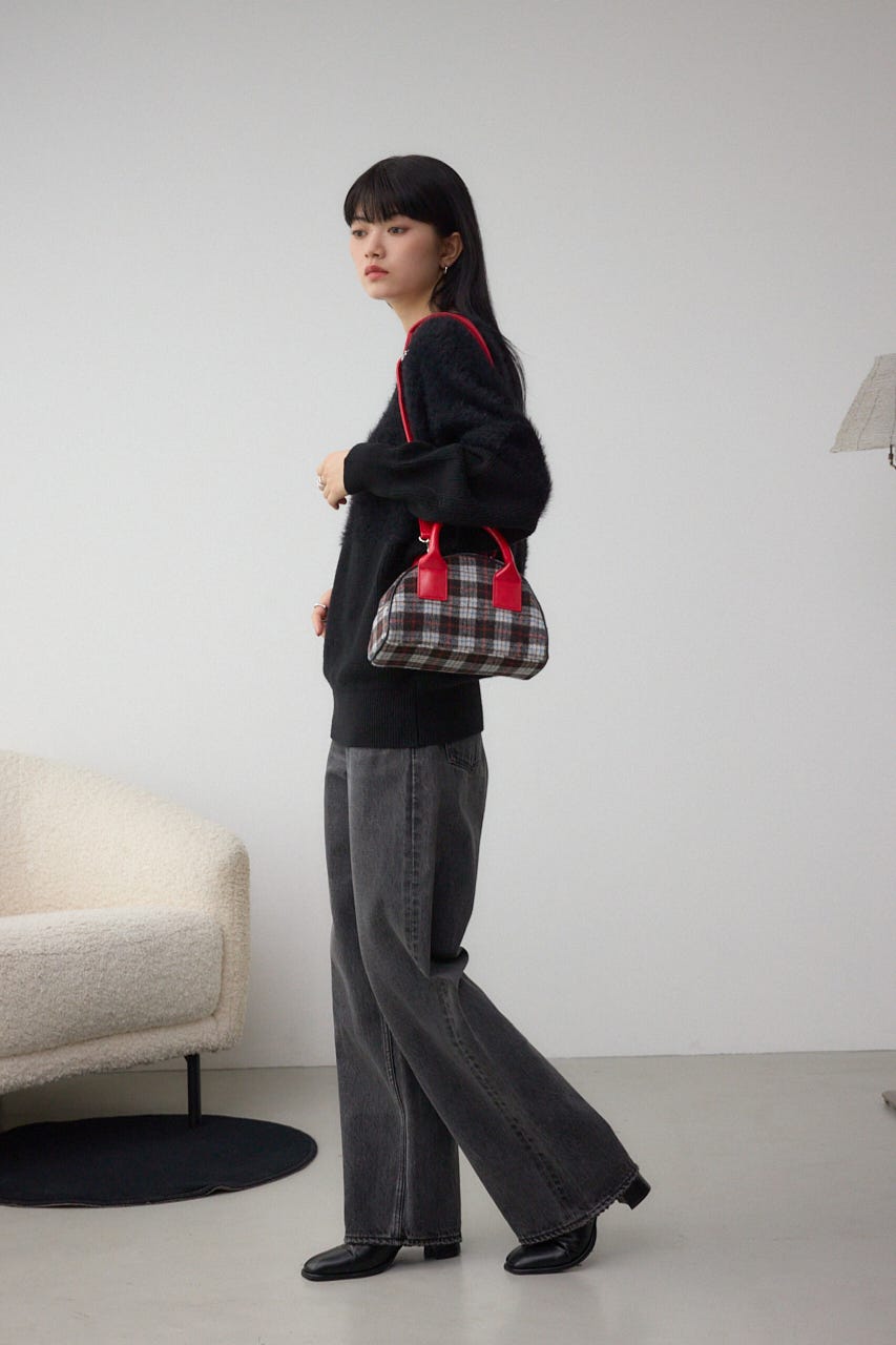 【WEB限定】マイクロミニボストンバッグ 柄BLK FREE