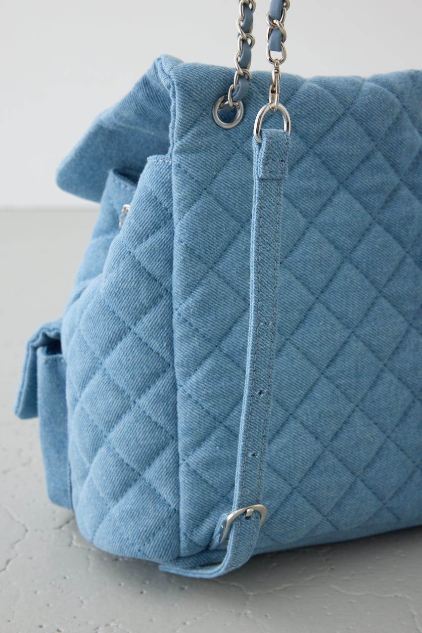 【WEB限定】3WAYキルティングリュック BLU FREE