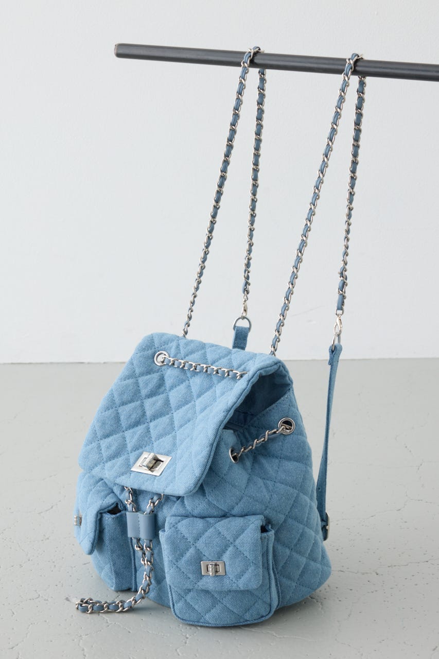 【WEB限定】3WAYキルティングリュック BLU FREE