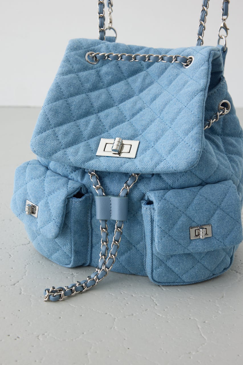 【WEB限定】3WAYキルティングリュック BLU FREE