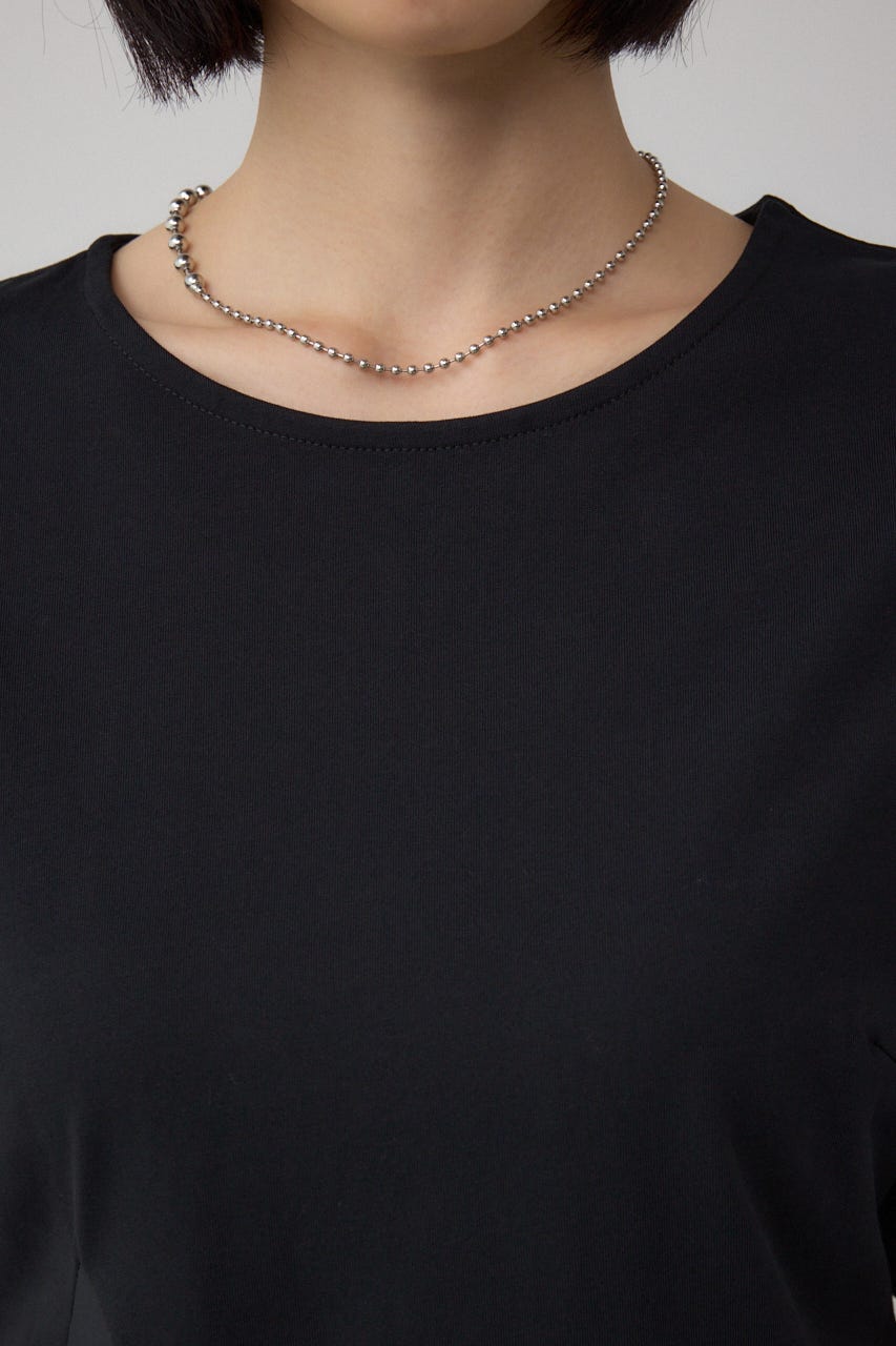 ペプラムカットフレアトップス BLK FREE