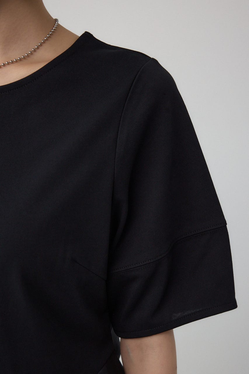 ペプラムカットフレアトップス BLK FREE