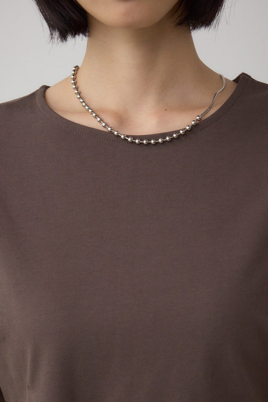 ペプラムカットフレアトップス BRN FREE