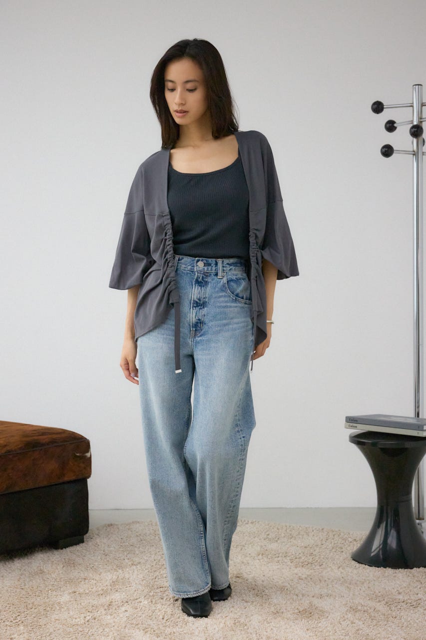 ドロストトッパーカーディガン C.GRY FREE