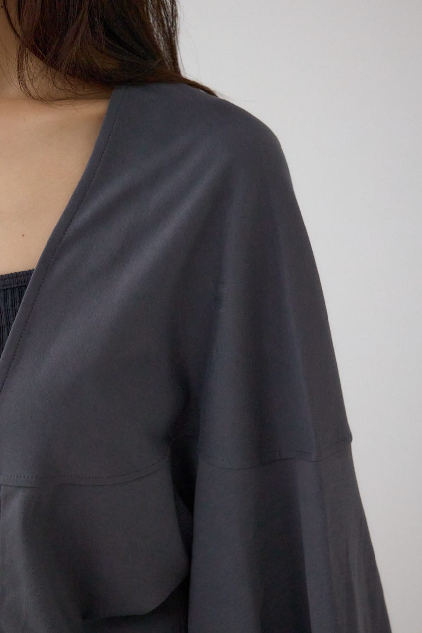 ドロストトッパーカーディガン C.GRY FREE