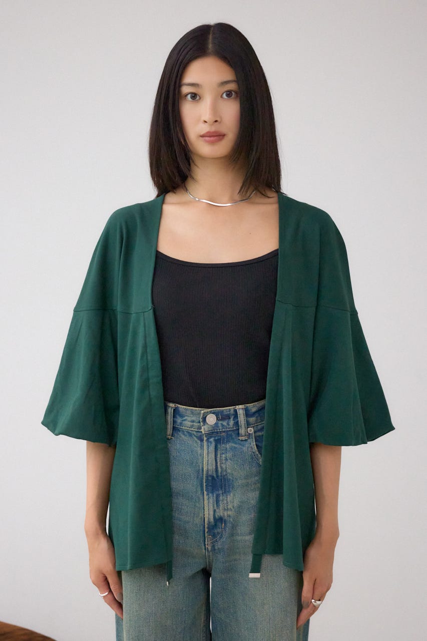 ドロストトッパーカーディガン D/GRN FREE