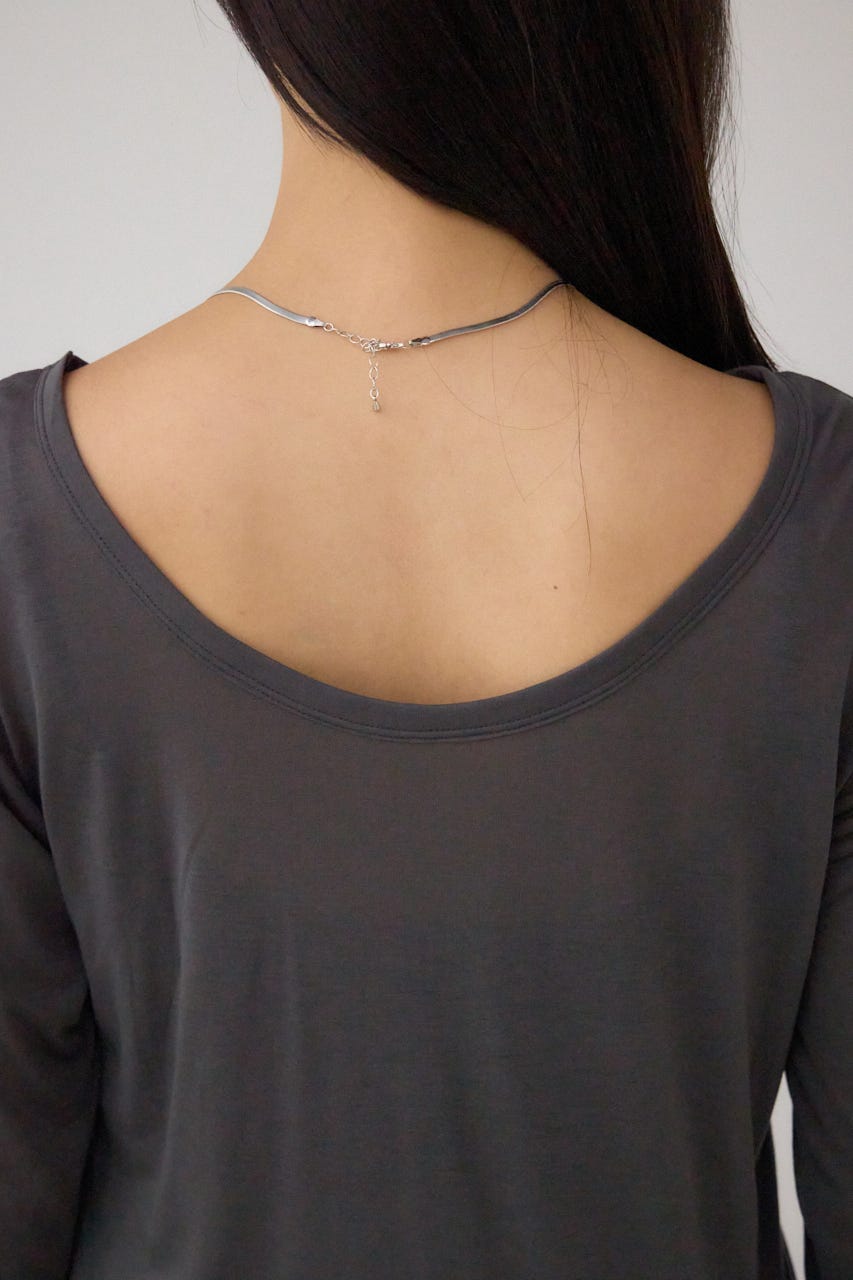 シアーロングスリーブTシャツ C.GRY FREE