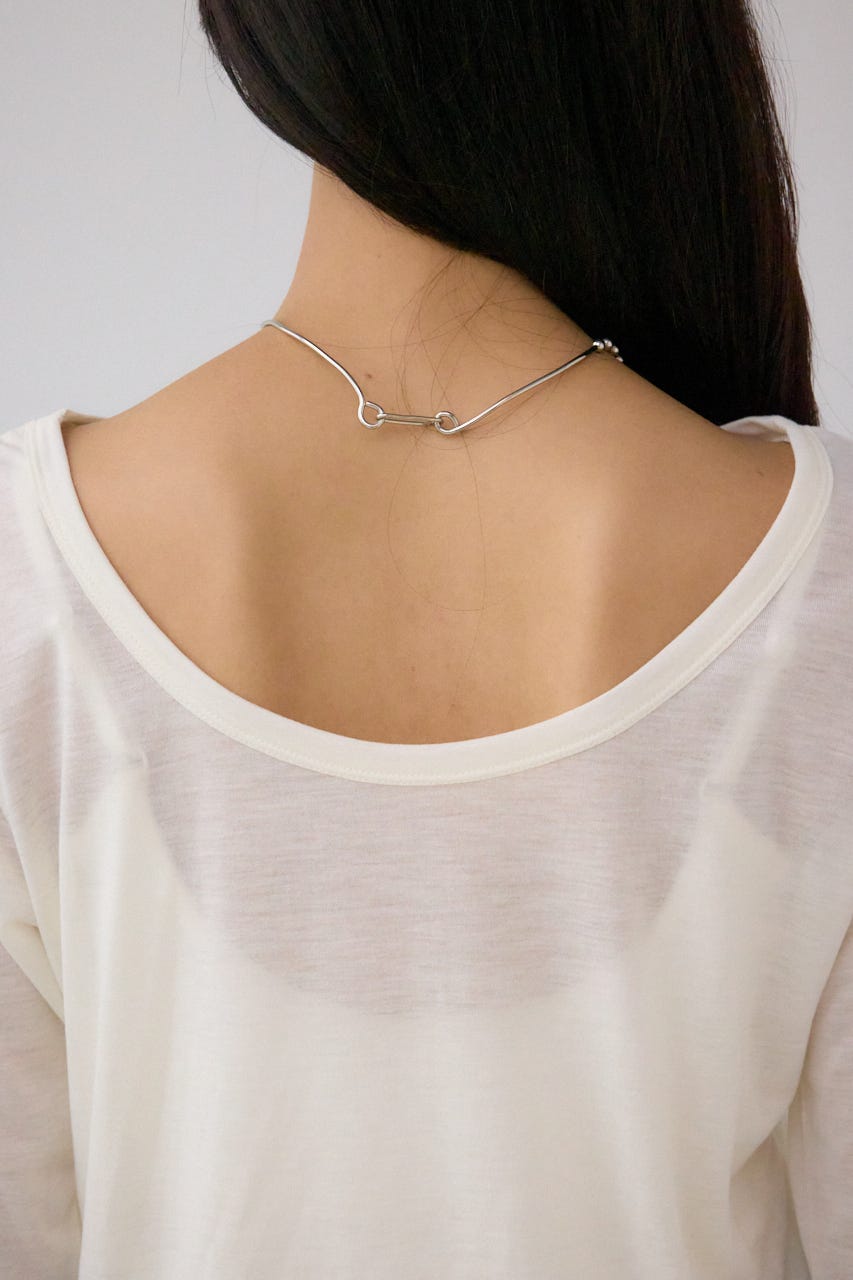 シアーロングスリーブTシャツ IVOY FREE