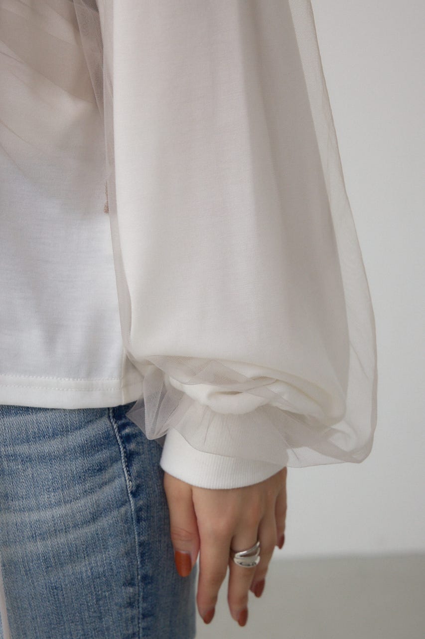 チュールレイヤードトップス IVOY FREE