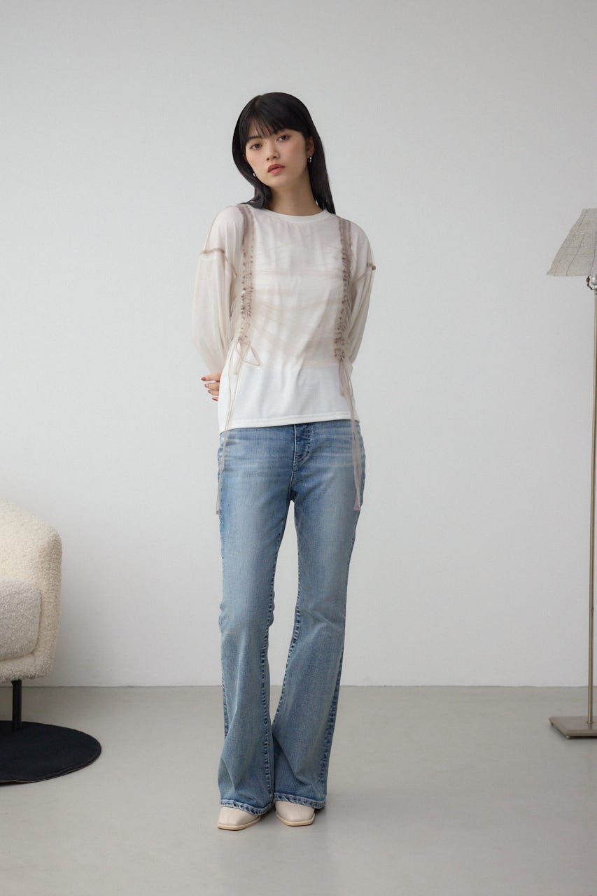 チュールレイヤードトップス IVOY FREE