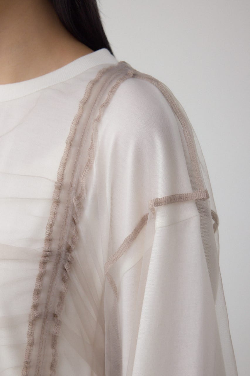 チュールレイヤードトップス IVOY FREE