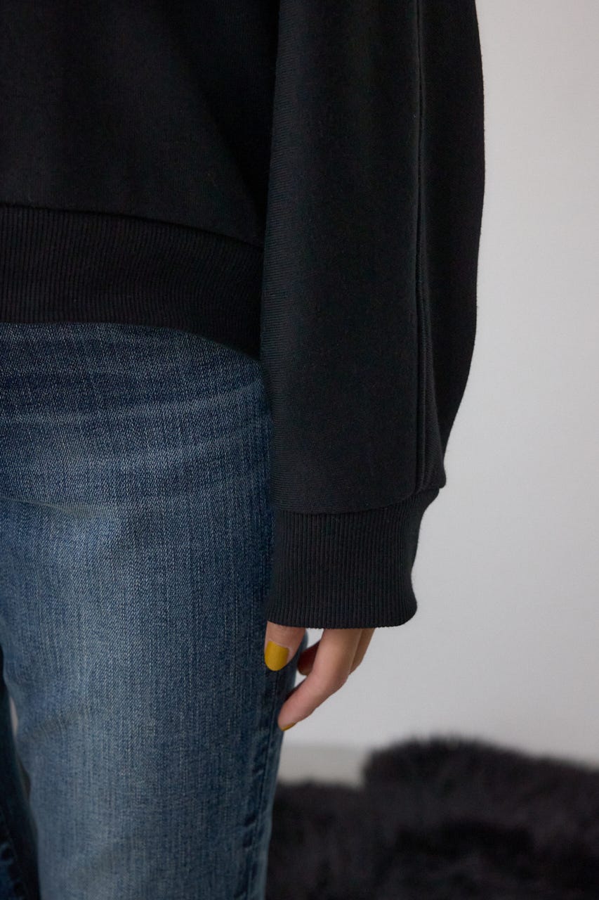 フォトプリントスウェット BLK FREE