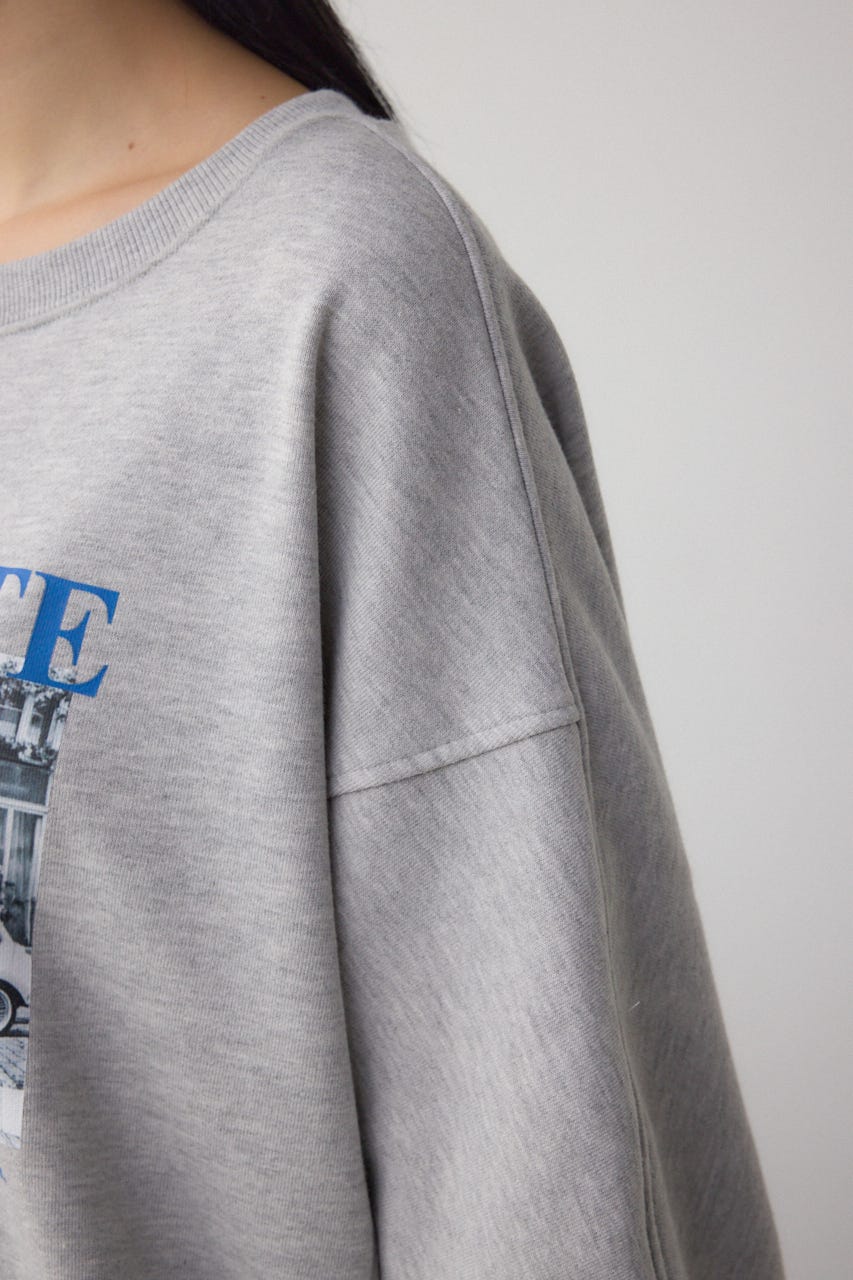 フォトプリントスウェット T.GRY FREE