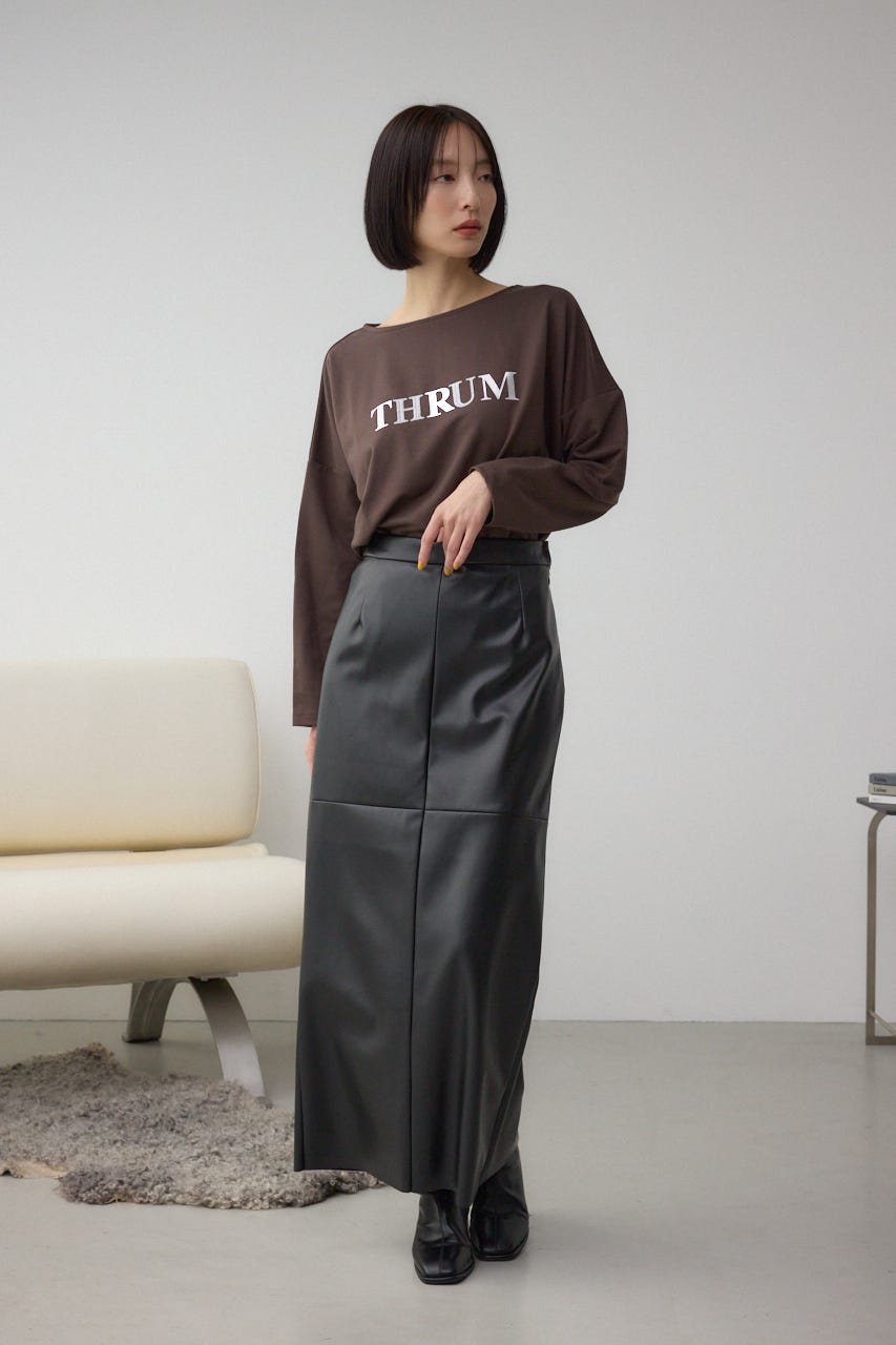 アソートプリントロングTシャツ BRN FREE