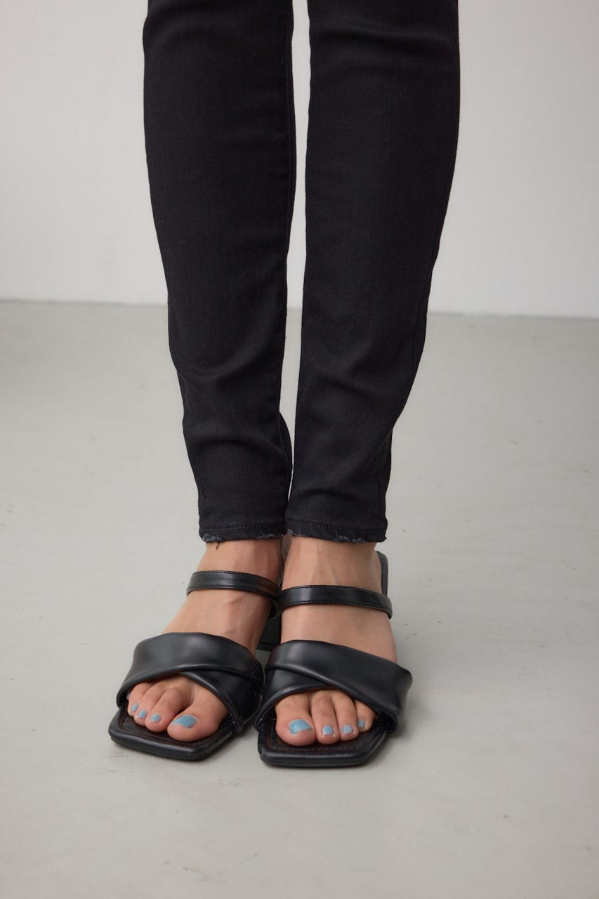 AZUL DENIM リペアスキニーデニム BLK M