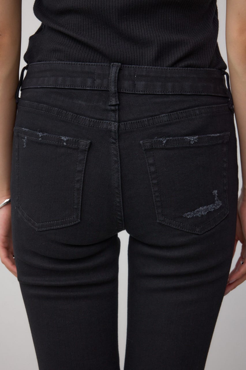 AZUL DENIM リペアスキニーデニム BLK M