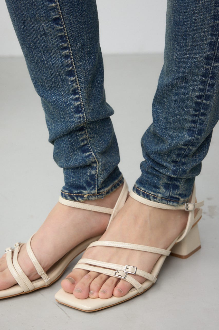 AZUL DENIM リペアスキニーデニム BLU XS