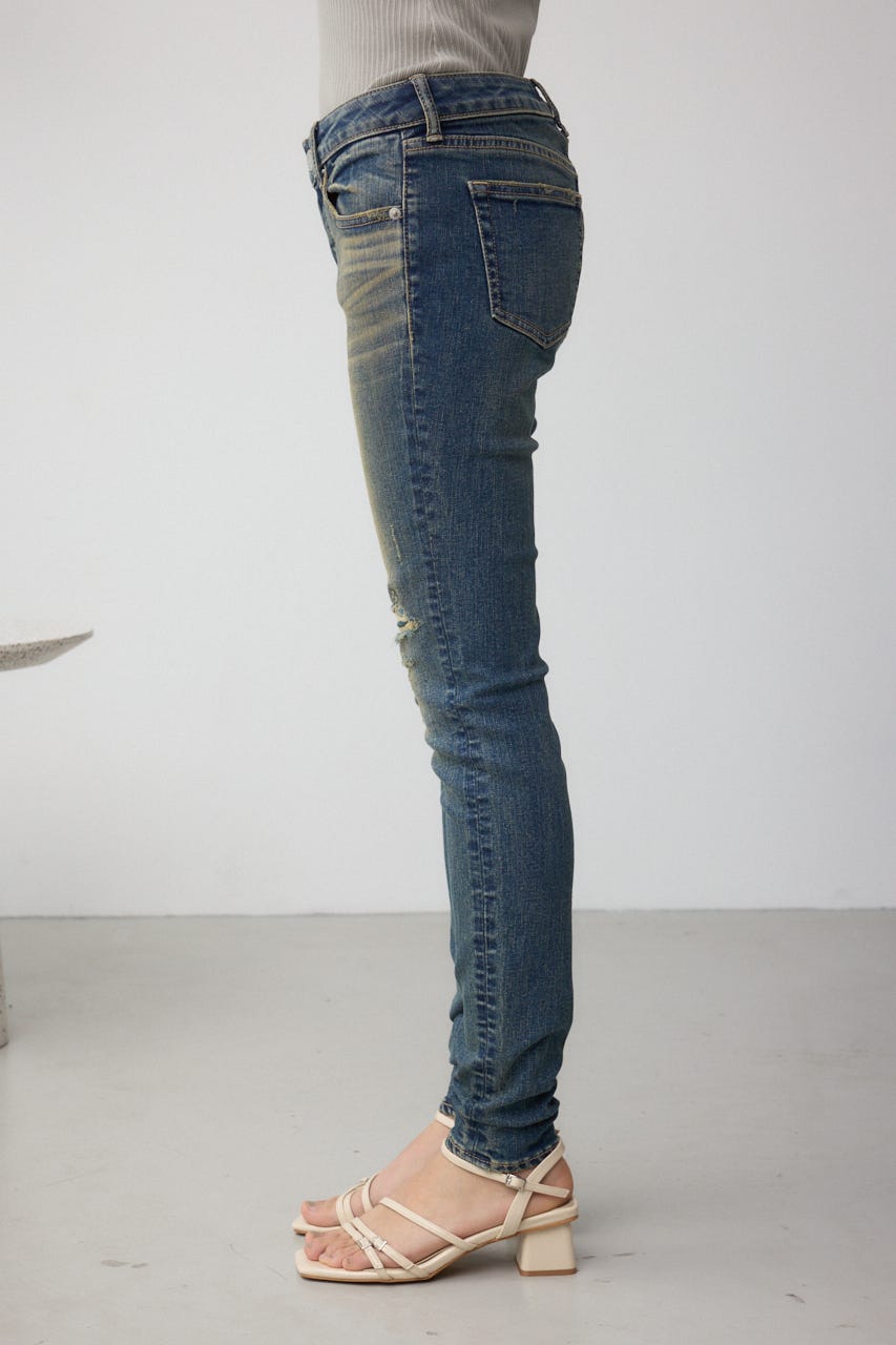 AZUL DENIM リペアスキニーデニム BLU XS