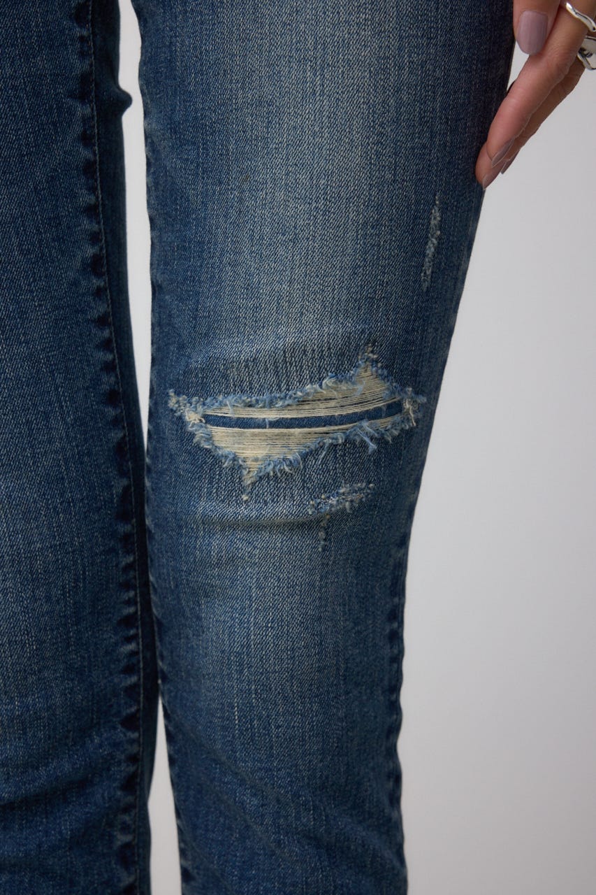 AZUL DENIM リペアスキニーデニム D/BLU S