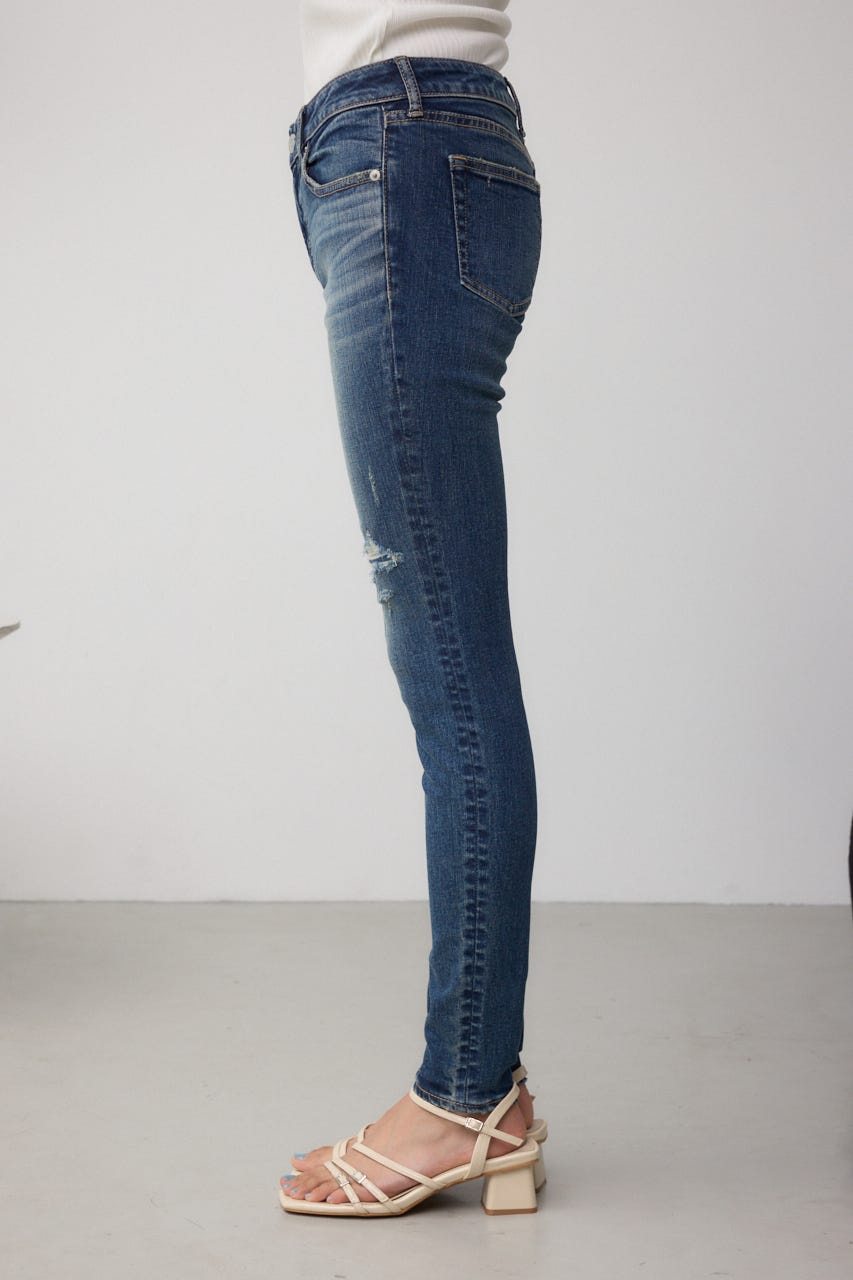 AZUL DENIM リペアスキニーデニム D/BLU S