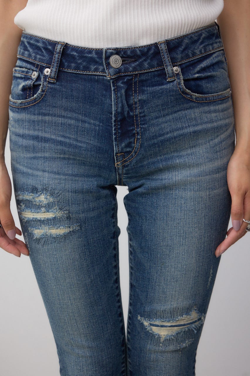 AZUL DENIM リペアスキニーデニム D/BLU S