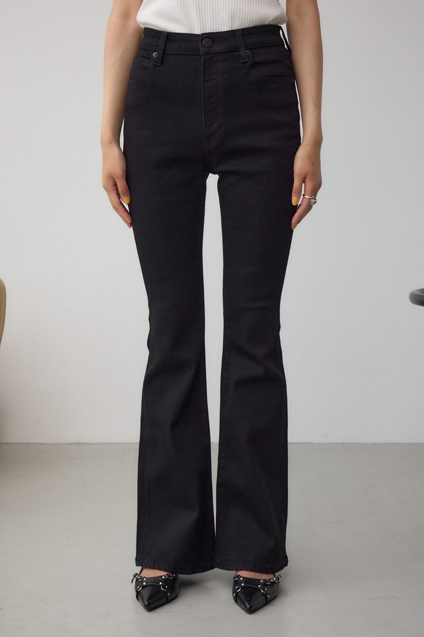 AZUL DENIM フレアデニムロング丈 BLK M