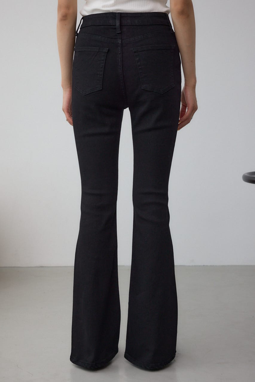 AZUL DENIM フレアデニムロング丈 BLK M