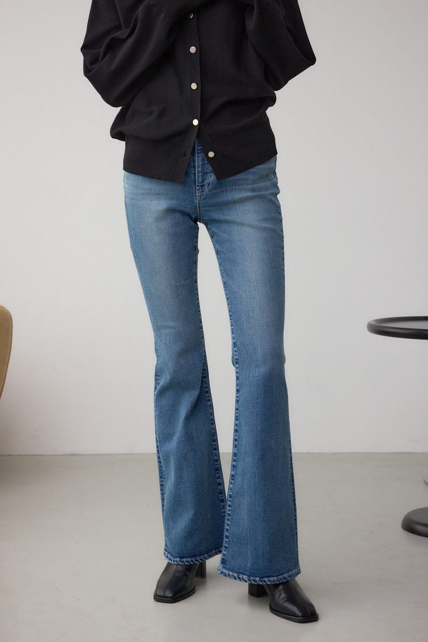 AZUL DENIM フレアデニムロング丈 BLU M